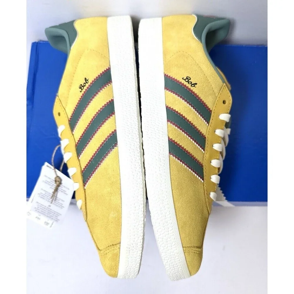 Adidas Originals Gazelle Jamaica x Bob Marley (Bold Gold) Men's 7.5 Shoes KJ3532